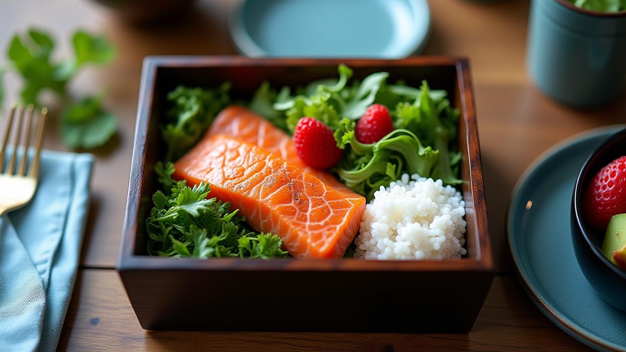 Beautiful spread of individual bento boxes for a team lunch